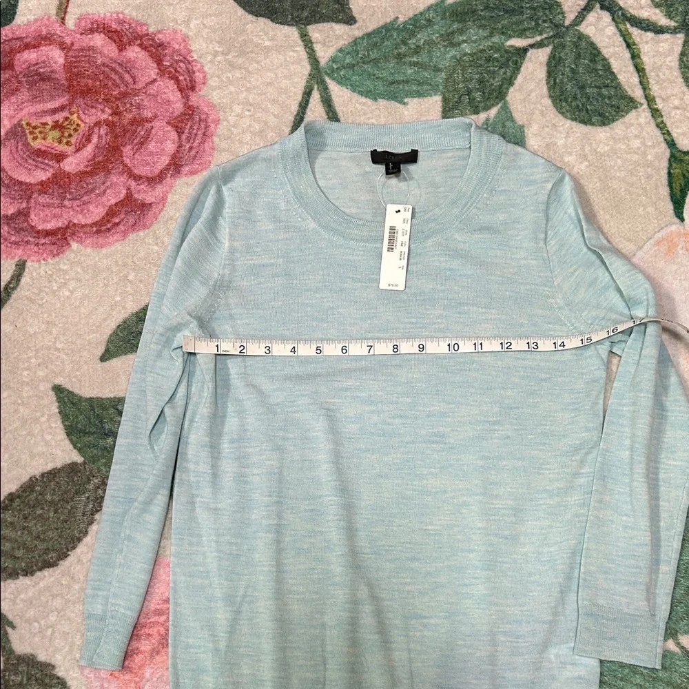 J. Crew Light Blue Crewneck Sweater
